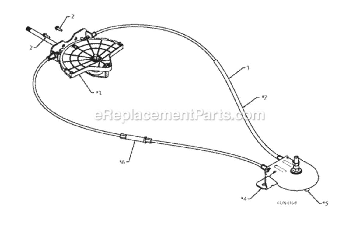 Page M Diagram and Parts List for ST 2012-08 Husqvarna Snow Blower