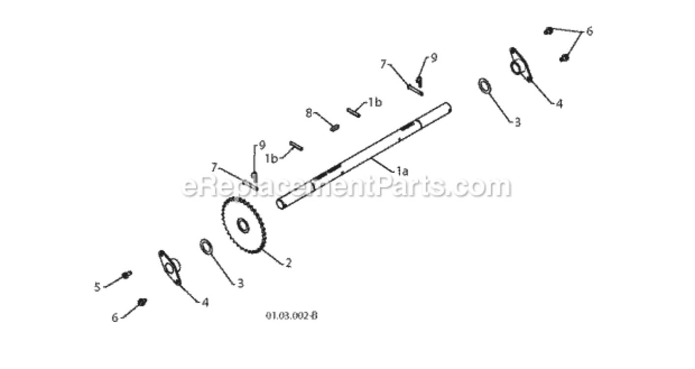Page Q Diagram and Parts List for ST 2012-08 Husqvarna Snow Blower