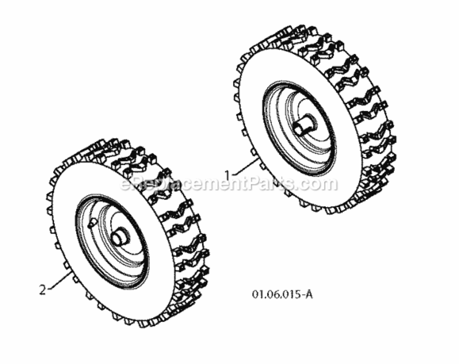 Page Z Diagram and Parts List for ST 2012-08 Husqvarna Snow Blower