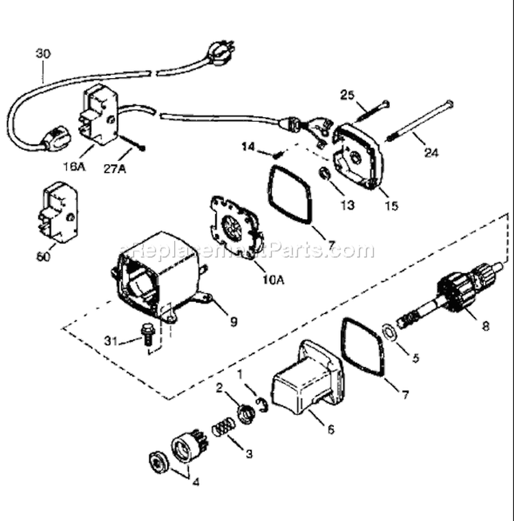 Page P Diagram and Parts List for TEC 1997-04 Husqvarna Engine