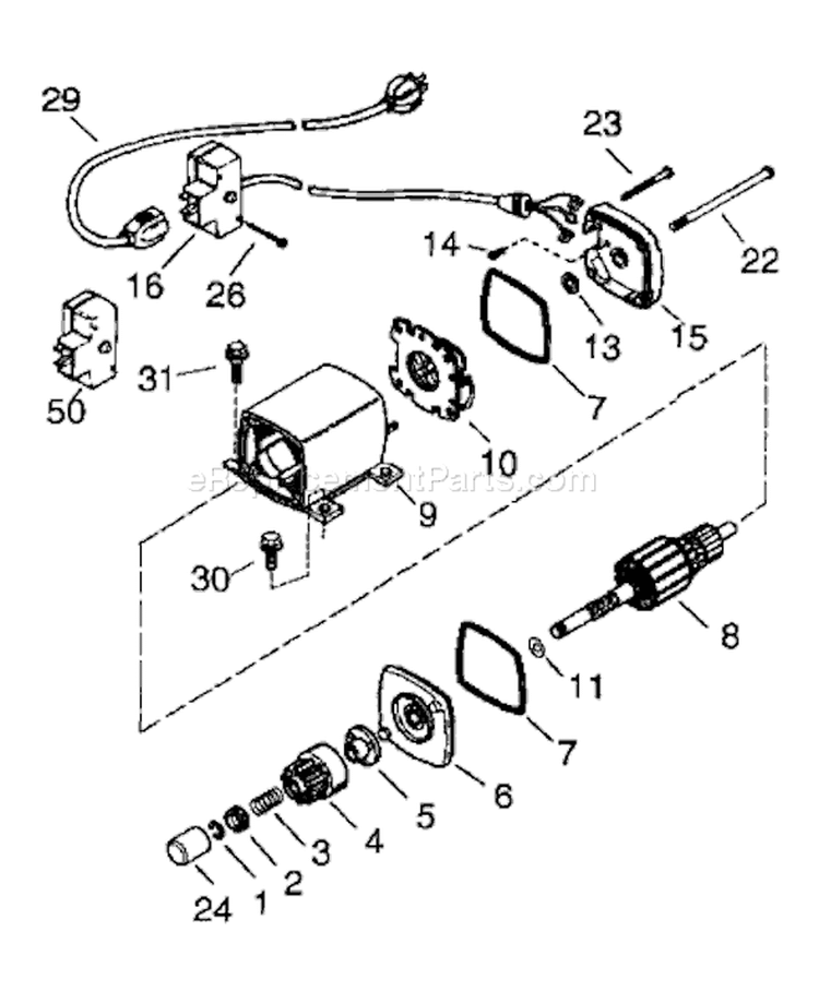 Page R Diagram and Parts List for TEC 1997-04 Husqvarna Engine