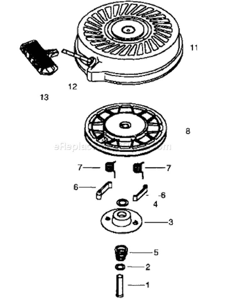 Page X Diagram and Parts List for TEC 1997-04 Husqvarna Engine