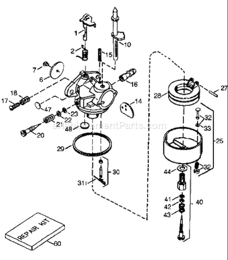 Page I Diagram and Parts List for TEC 1997-04 Husqvarna Engine