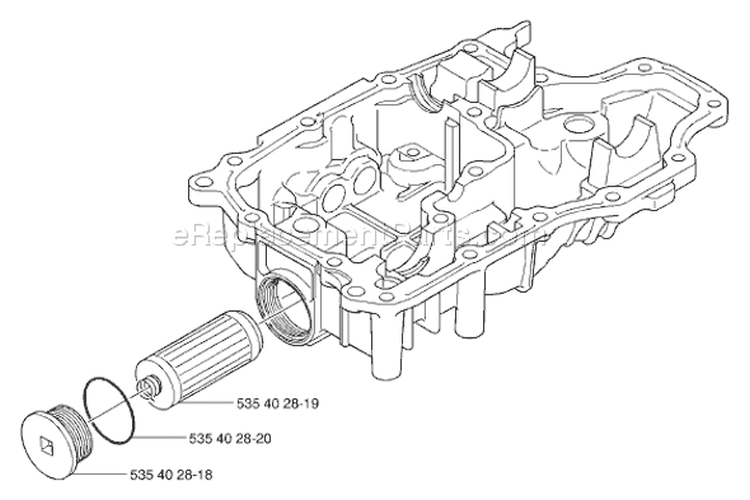 Page J Diagram and Parts List for K66 Tuff Torq K 66 Transmission 2002-06 Husqvarna Engine