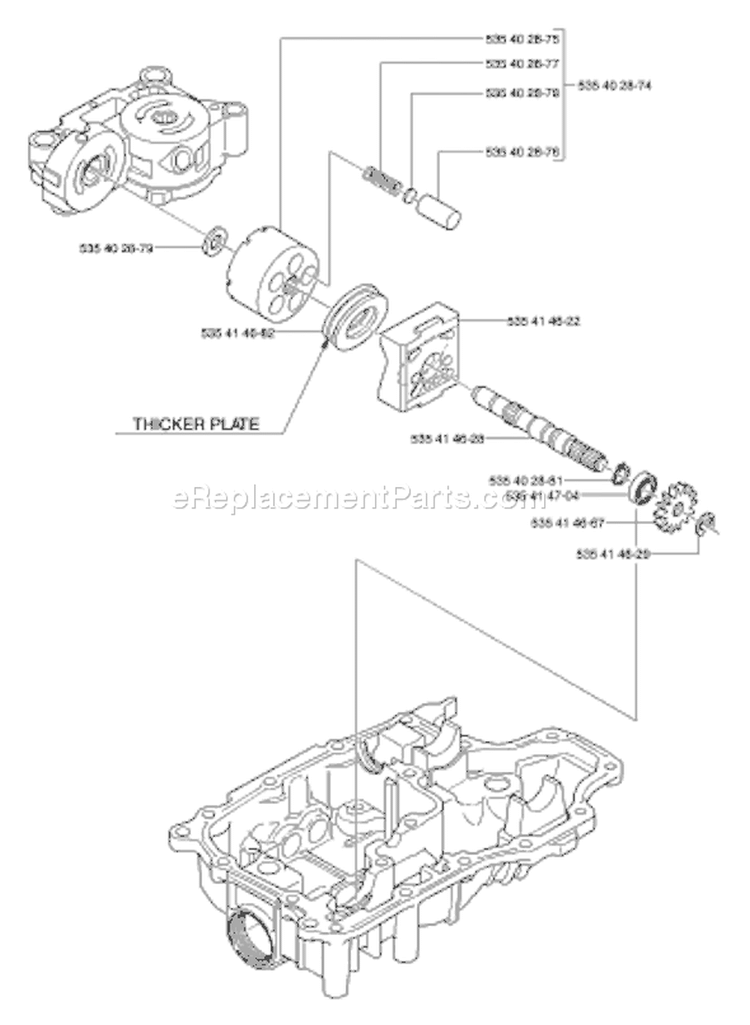 Page I Diagram and Parts List for K66 Tuff Torq K 66 Transmission 2002-06 Husqvarna Engine