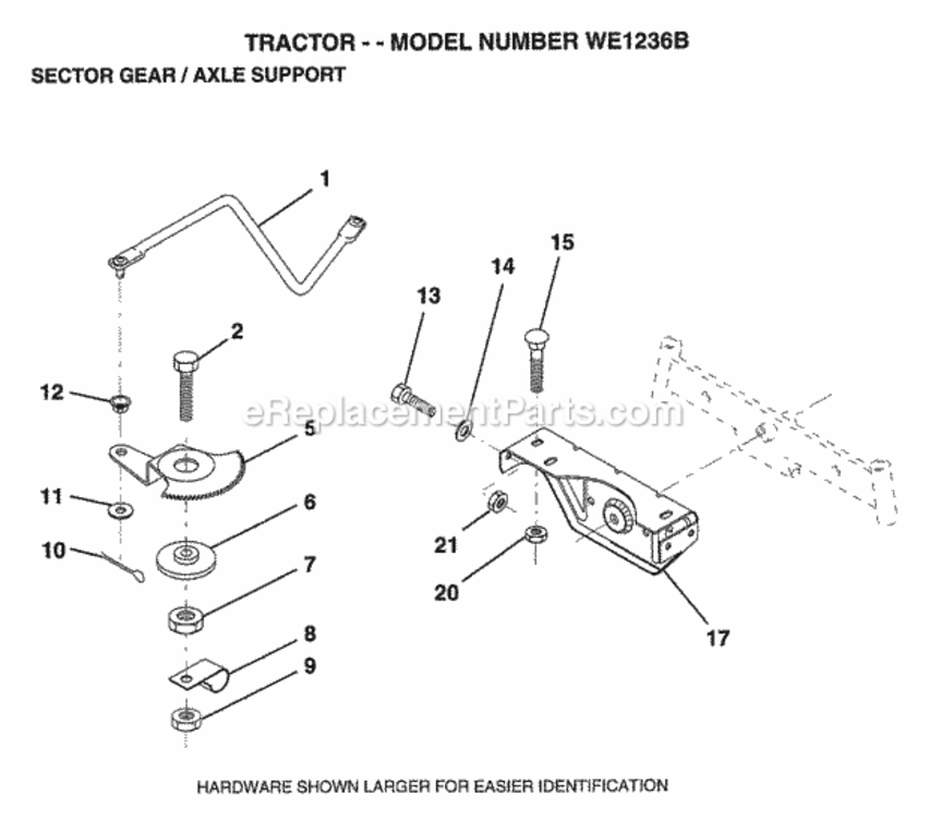 Page N Diagram and Parts List for WE1236B 1994 Husqvarna Lawn Tractor
