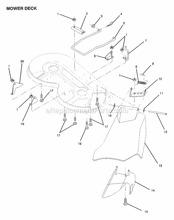 Page J Diagram and Parts List for WE12536A 1991 Husqvarna Lawn Tractor
