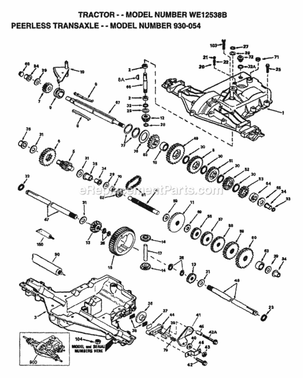 Page J Diagram and Parts List for WE12538B 1997 Husqvarna Lawn Tractor