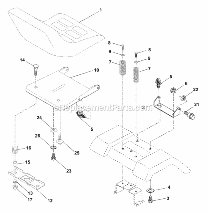 Page H Diagram and Parts List for WE145H42F 1999 Husqvarna Lawn Tractor