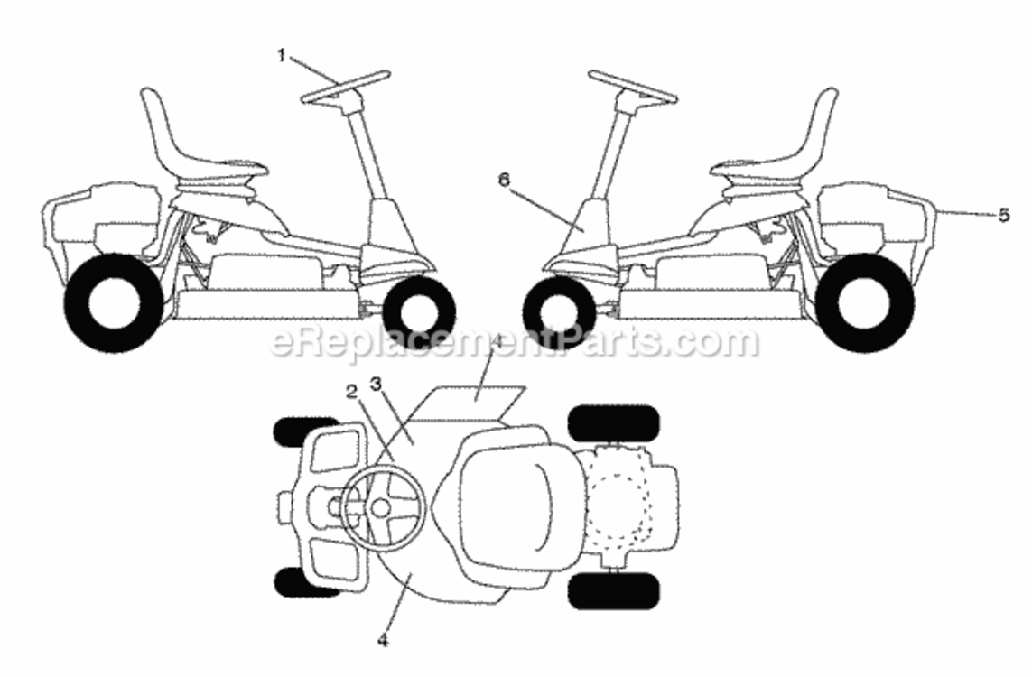 Page B Diagram and Parts List for WE261 2010-06 Husqvarna Lawn Tractor