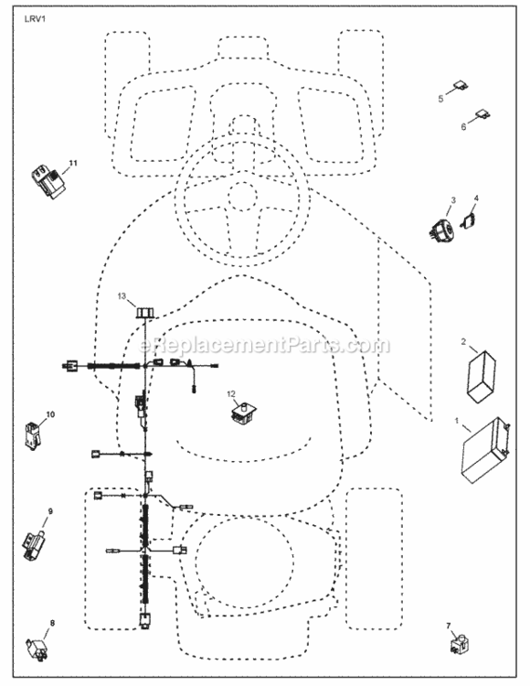 Page D Diagram and Parts List for WE261 2010-06 Husqvarna Lawn Tractor