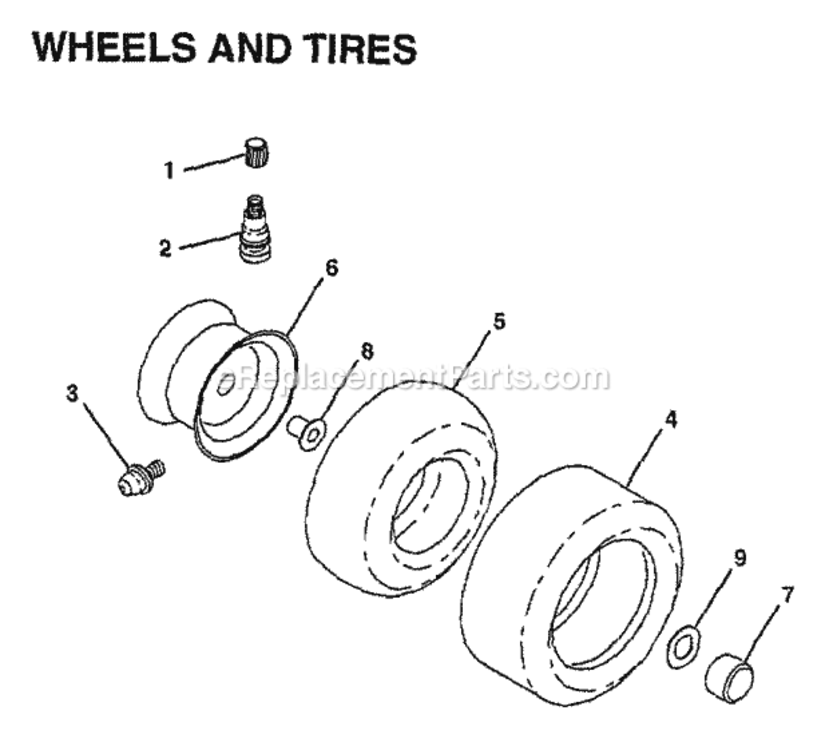 Page A Diagram and Parts List for WG1236B 1999 And Before Husqvarna Lawn Tractor