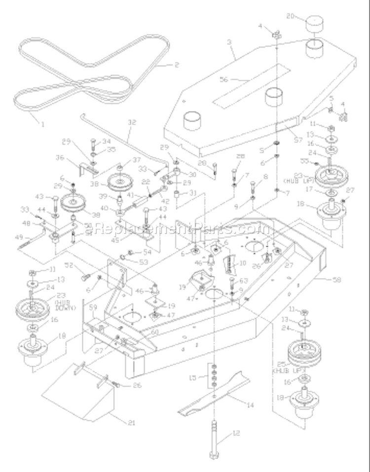 Page C Diagram and Parts List for W4815 W 4815 968999251 -2004-11 Husqvarna Lawn Mower