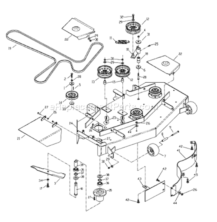 Page A Diagram and Parts List for 4818ETS WHF  968999129 -2002-02 Husqvarna Lawn Mower