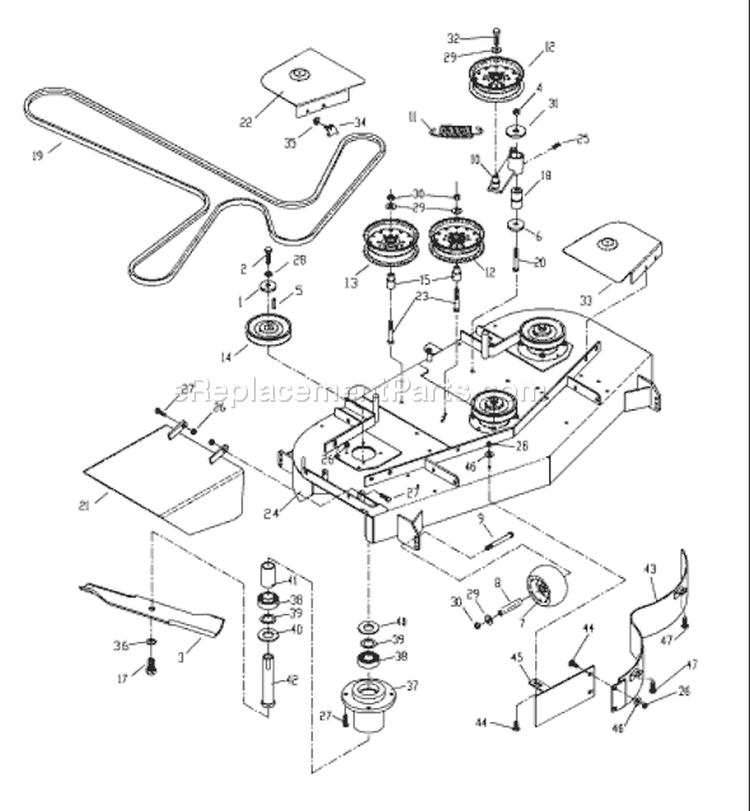 Page A Diagram and Parts List for 5218ETS WHF  968999130 -2001-12 Husqvarna Lawn Mower