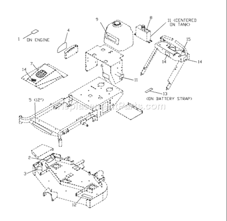 Page B Diagram and Parts List for 5218ETS WHF  968999130 -2001-12 Husqvarna Lawn Mower