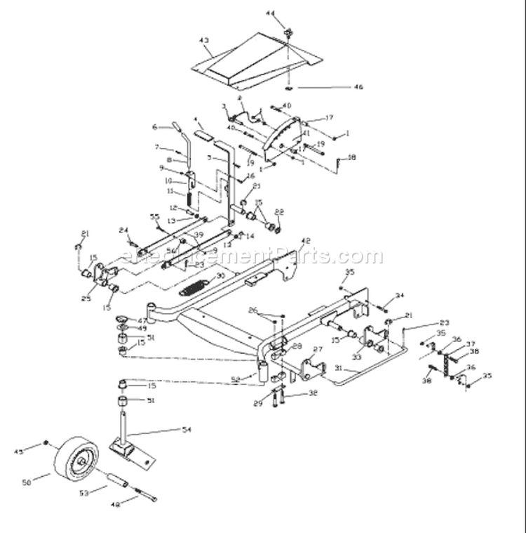 Page C Diagram and Parts List for 5218ETS WHF  968999130 -2002-02 Husqvarna Lawn Mower