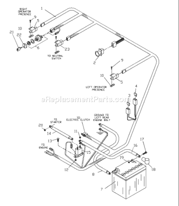 Page G Diagram and Parts List for 5218ETS WHF  968999130 -2002-02 Husqvarna Lawn Mower