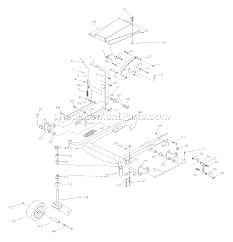 Page B Diagram and Parts List for 4818ETS WHF  968999129 -2002-09 Husqvarna Lawn Mower