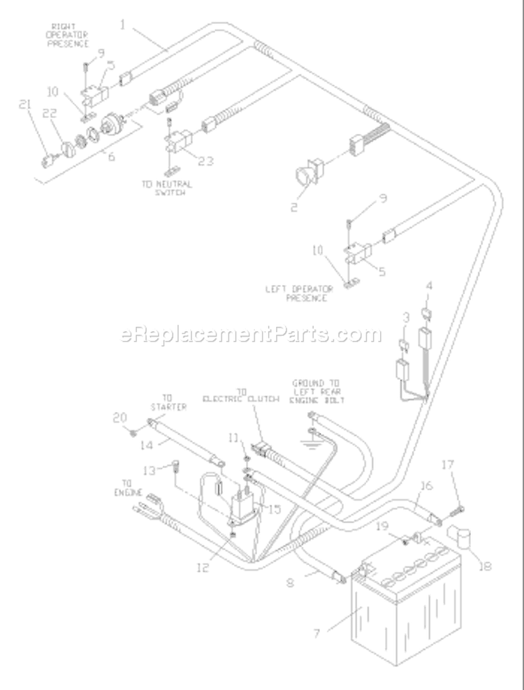 Page G Diagram and Parts List for 4818ETS WHF  968999129 -2002-09 Husqvarna Lawn Mower