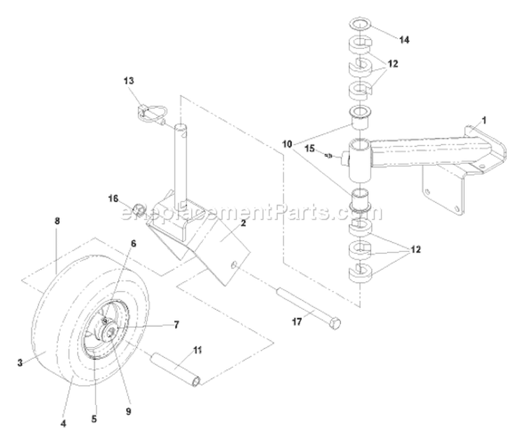 Page A Diagram and Parts List for 4817 WHT  968999238 -2004-09 Husqvarna Lawn Mower