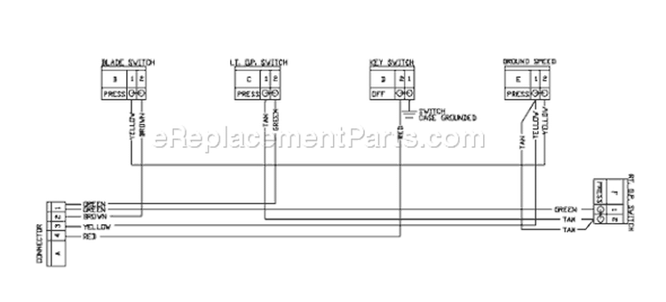 Page M Diagram and Parts List for WH3614A WH 3614 A 2000-06 Husqvarna Lawn Mower