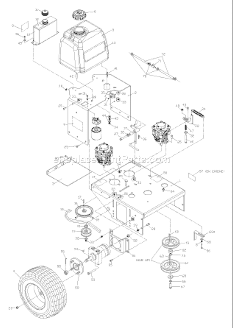 Page G Diagram and Parts List for WH4817ETS WH 4817 ETS 968999123 -2006-02 Husqvarna Lawn Mower