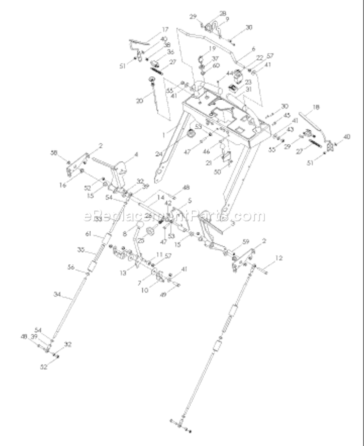 Page F Diagram and Parts List for WH5221EFQ WH 5221 EFQ 968999599 -2006-12 Husqvarna Lawn Mower