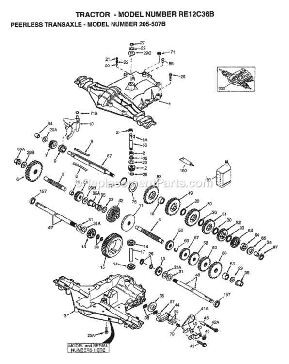 Page AH Diagram and Parts List for WP145H42G 1999 Husqvarna Lawn Tractor