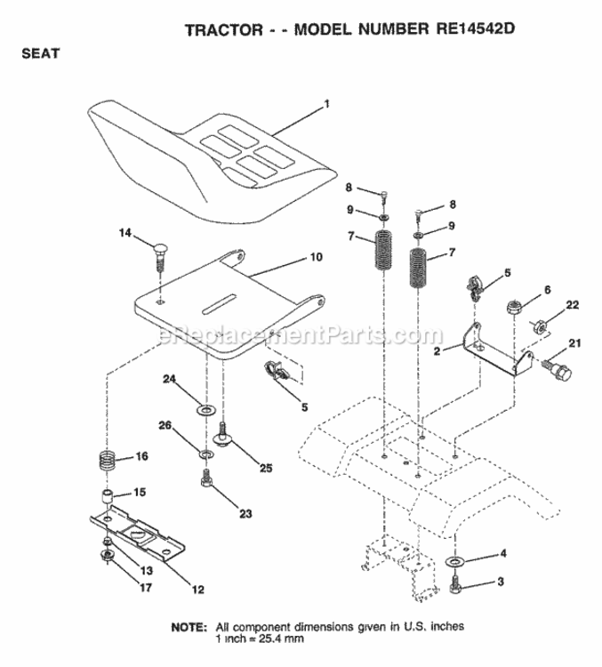 Page AJ Diagram and Parts List for WP145H42G 1999 Husqvarna Lawn Tractor