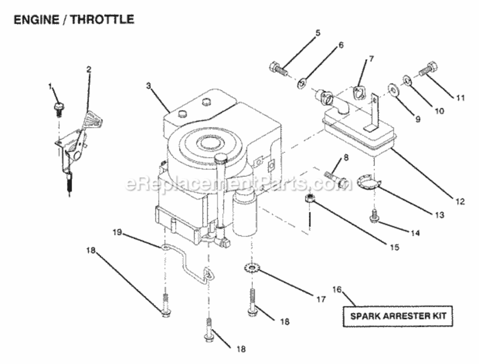 Page D Diagram and Parts List for WS1236A 1991 Husqvarna Lawn Tractor