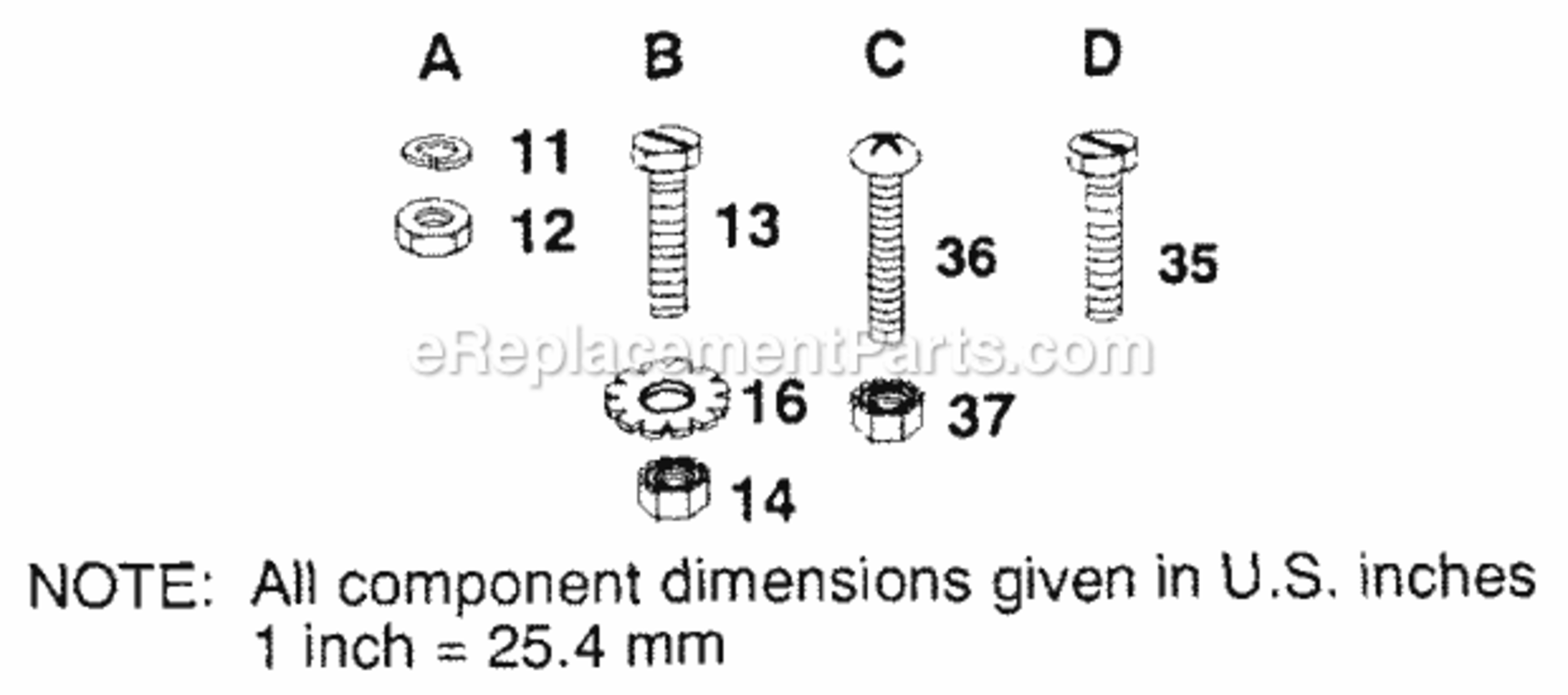 Page D Diagram and Parts List for WS12538A 1991 Husqvarna Lawn Tractor