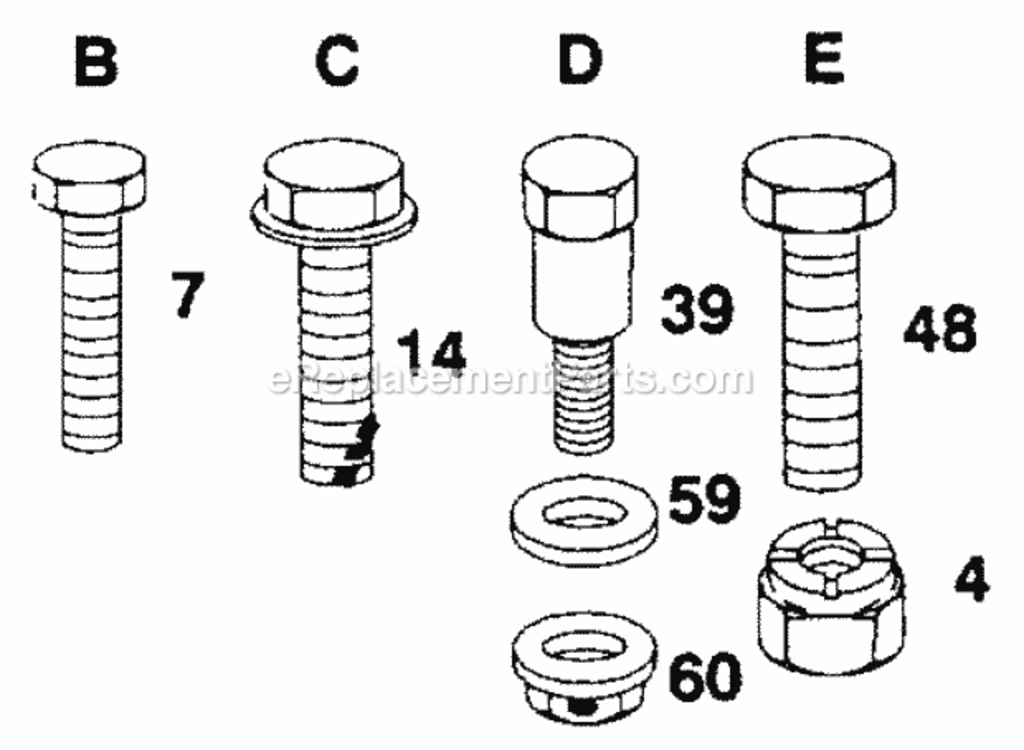 Page H Diagram and Parts List for WS12538A 1991 Husqvarna Lawn Tractor