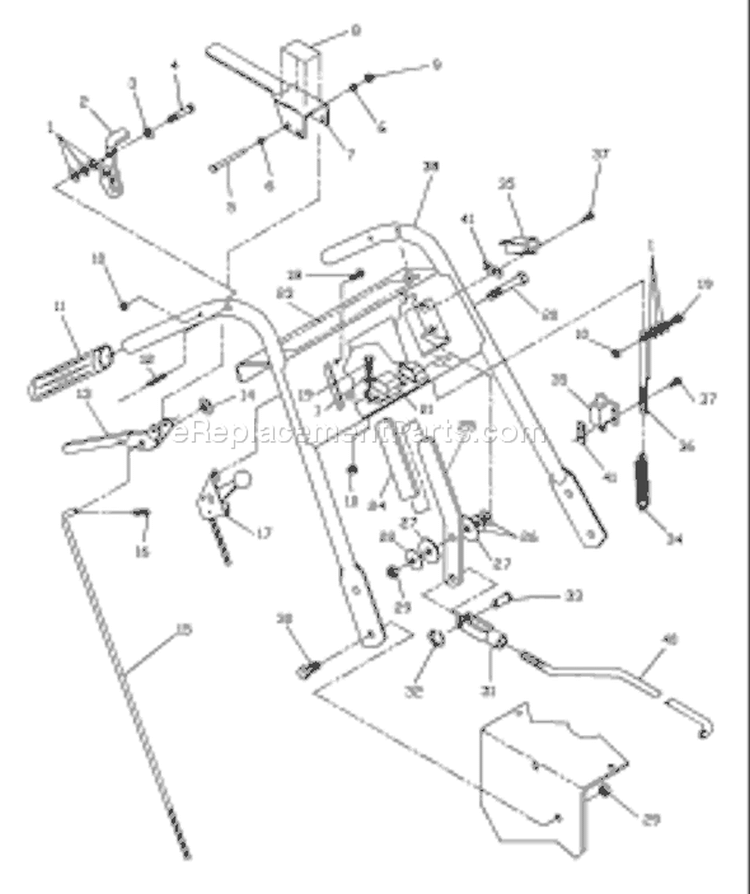 Page I Diagram and Parts List for W3212A W 3212 A 539104773-01 -2000-02 Husqvarna Lawn Mower