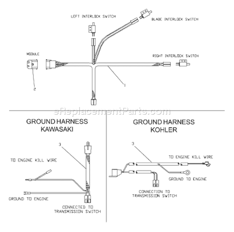 Page I Diagram and Parts List for W3612 W 3612 2001-02 Husqvarna Lawn Mower