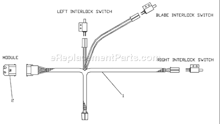 Page J Diagram and Parts List for W3213A W 3213 A 539104773-01 -2000-02 Husqvarna Lawn Mower