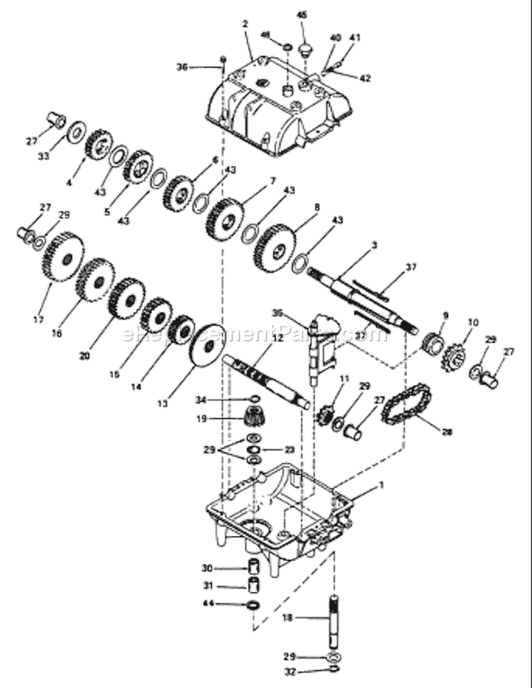 Page G Diagram and Parts List for W3213A W 3213 A 539104773-01 -2000-02 Husqvarna Lawn Mower
