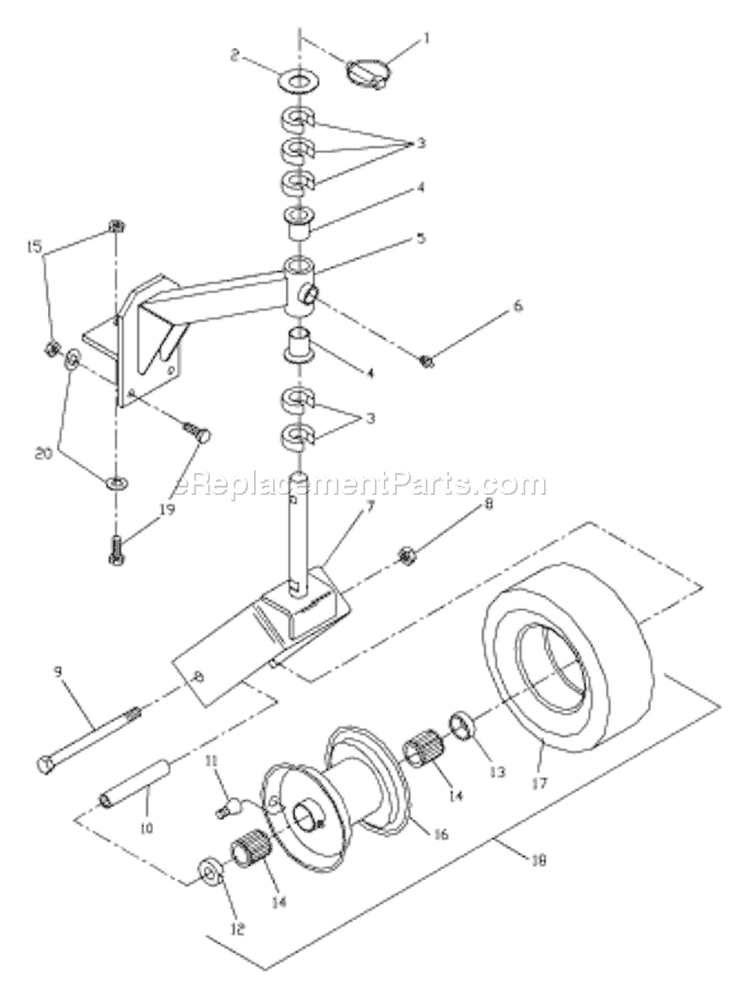 Page D Diagram and Parts List for W4815ETS W 4815 ETS 968999120 -2001-09 Husqvarna Lawn Mower