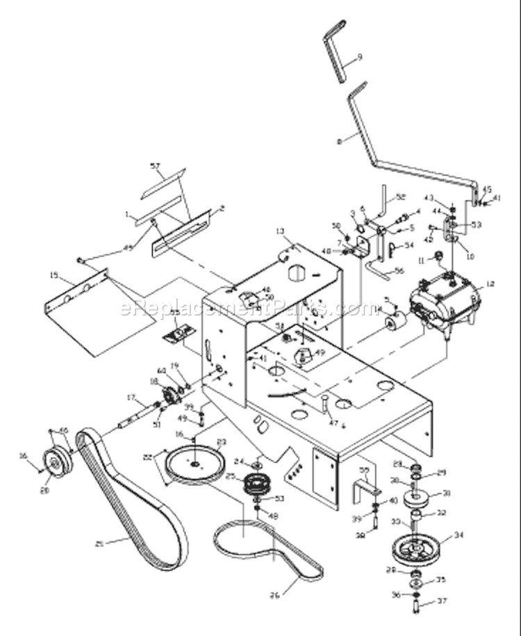 Page E Diagram and Parts List for W4815ETS W 4815 ETS 968999120 -2001-09 Husqvarna Lawn Mower