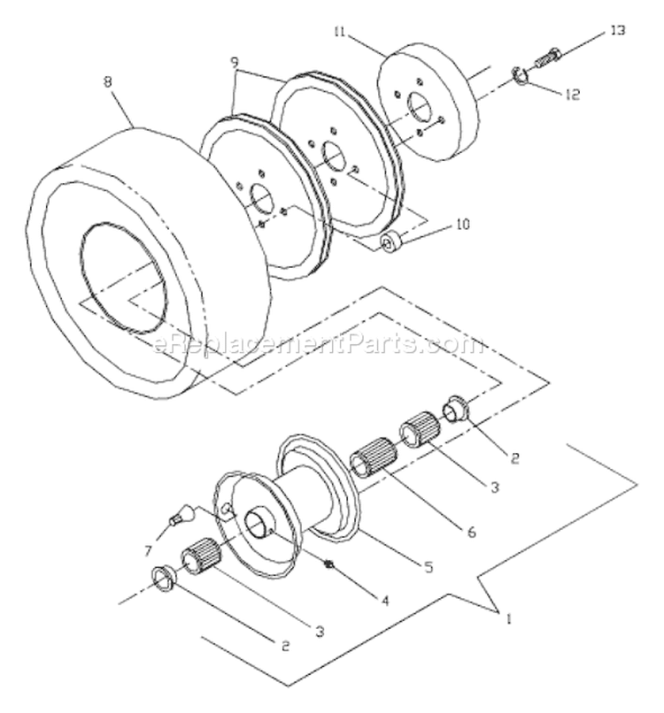 Page F Diagram and Parts List for W4815ETS W 4815 ETS 968999120 -2001-09 Husqvarna Lawn Mower