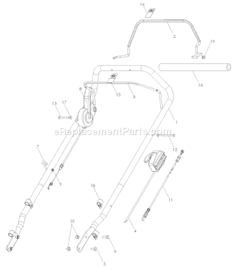 Page F Diagram and Parts List for W53SBEK W 53 SBEK 968999287 -2007-03 Husqvarna Lawn Mower