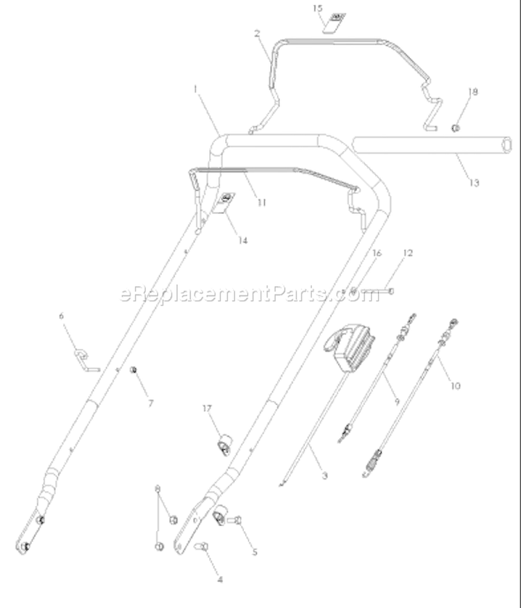 Page E Diagram and Parts List for W53SEK W 53 SEK 968999289 -2007-03 Husqvarna Lawn Mower