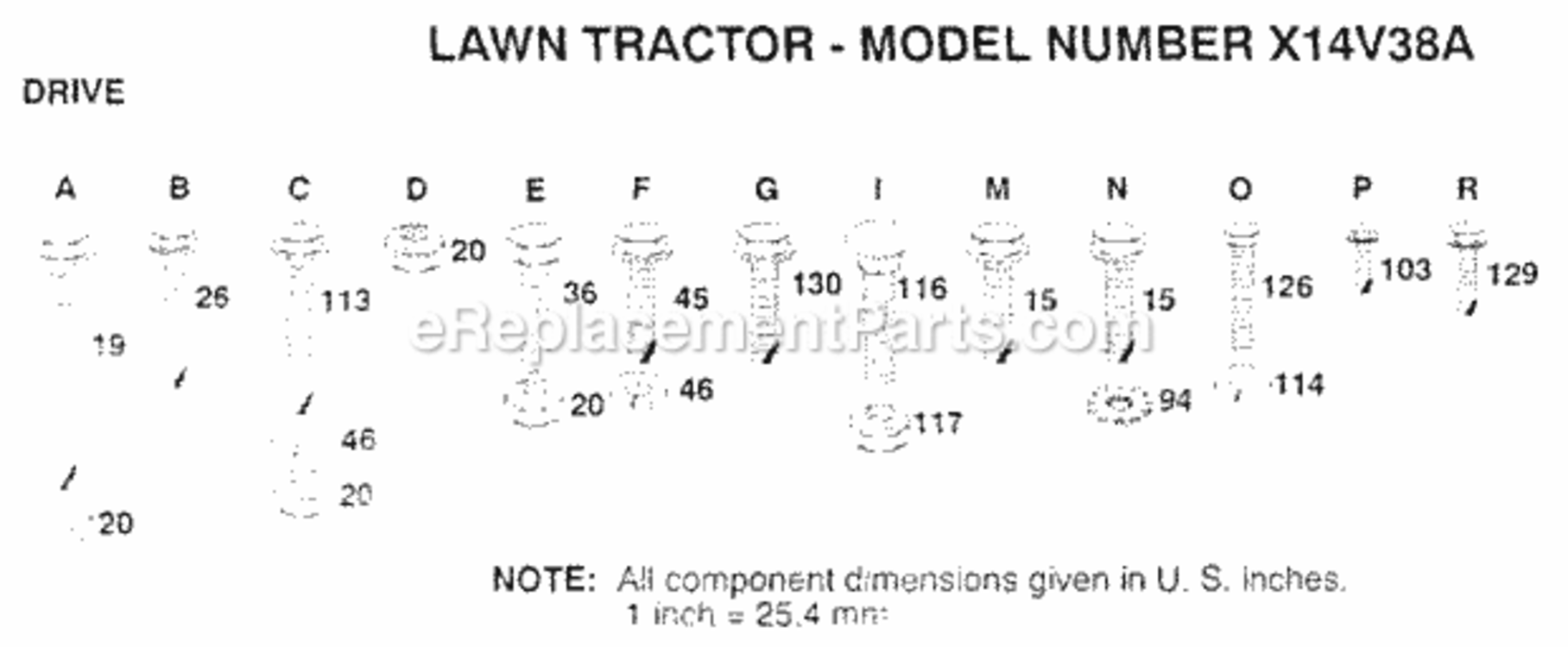 Page V Diagram and Parts List for X1236A 1991 Husqvarna Lawn Tractor