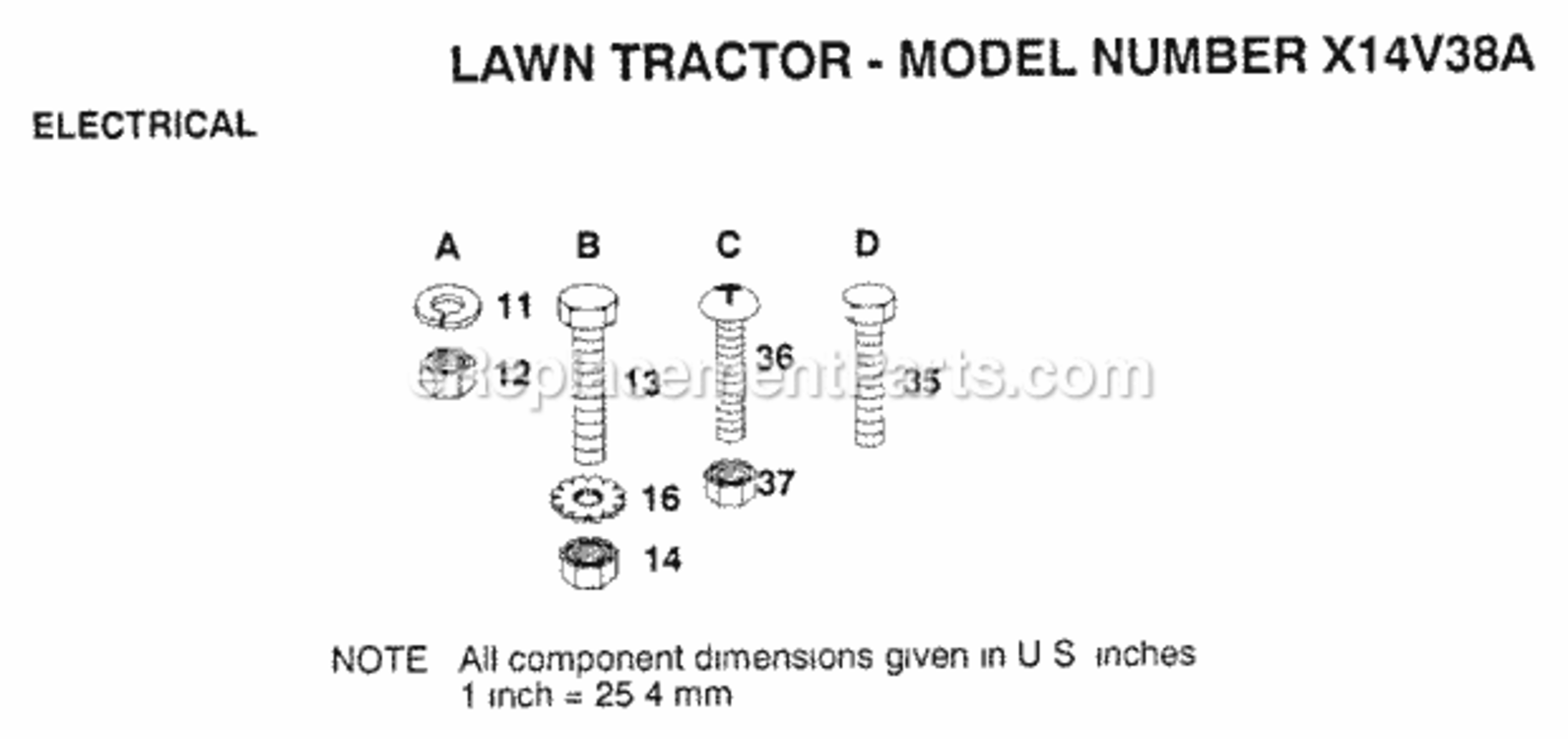 Page Y Diagram and Parts List for X1236A 1991 Husqvarna Lawn Tractor