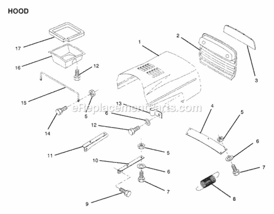 Page AH Diagram and Parts List for X1236A 1991 Husqvarna Lawn Tractor