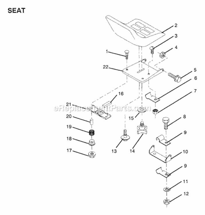 Page AS Diagram and Parts List for X1236A 1991 Husqvarna Lawn Tractor