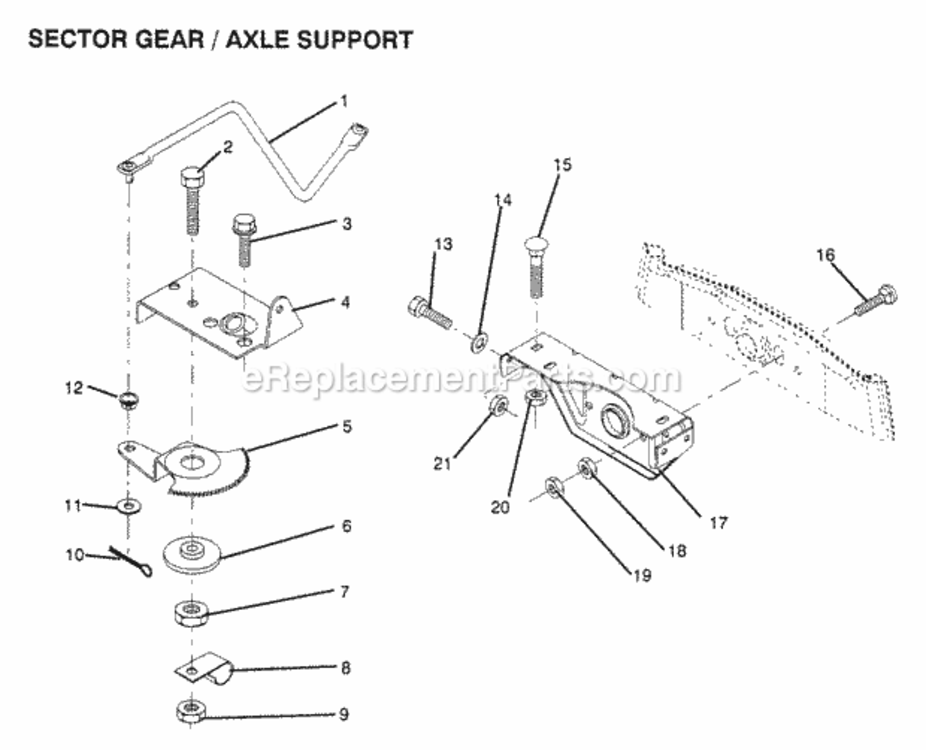 Page AV Diagram and Parts List for X1236A 1991 Husqvarna Lawn Tractor