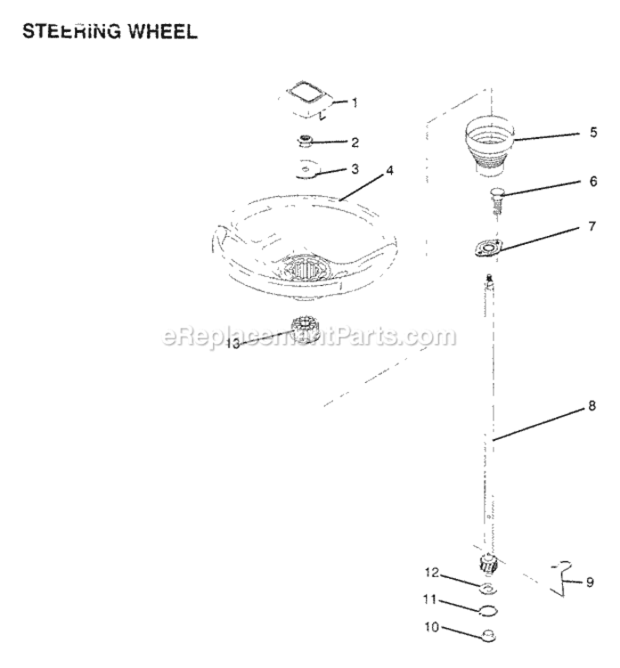 Page AW Diagram and Parts List for X1236A 1991 Husqvarna Lawn Tractor