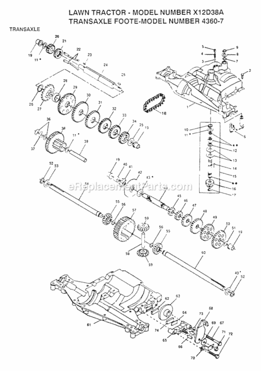 Page A^ Diagram and Parts List for X1236A 1991 Husqvarna Lawn Tractor