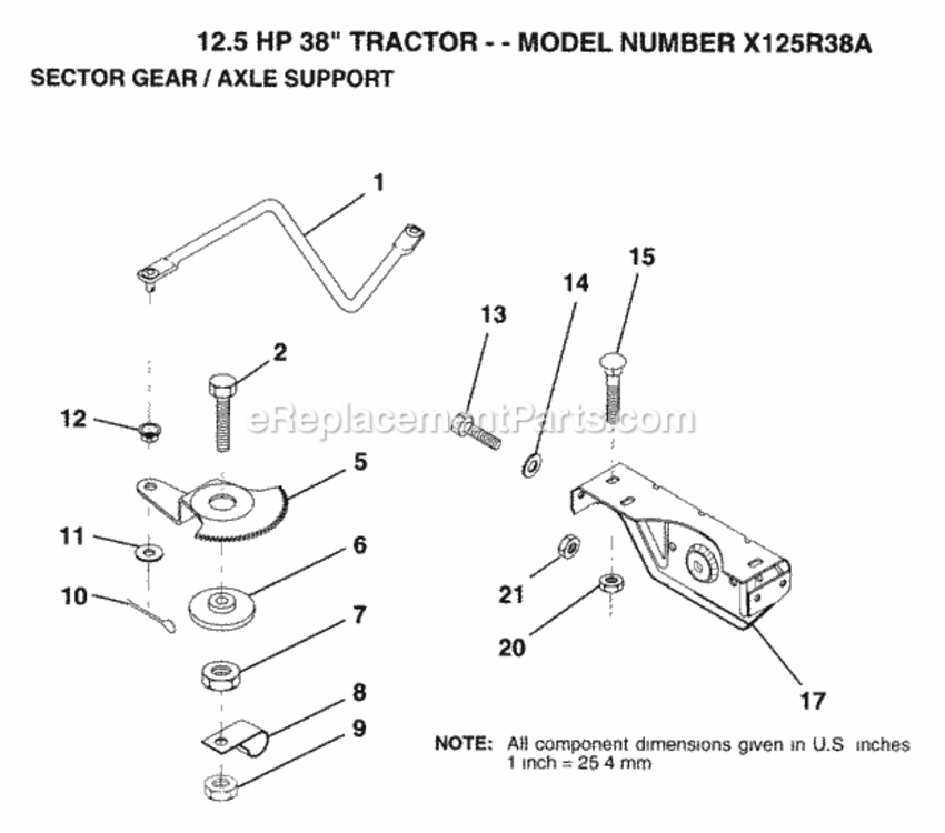 Page M Diagram and Parts List for X125R38A 1993 Husqvarna Lawn Tractor